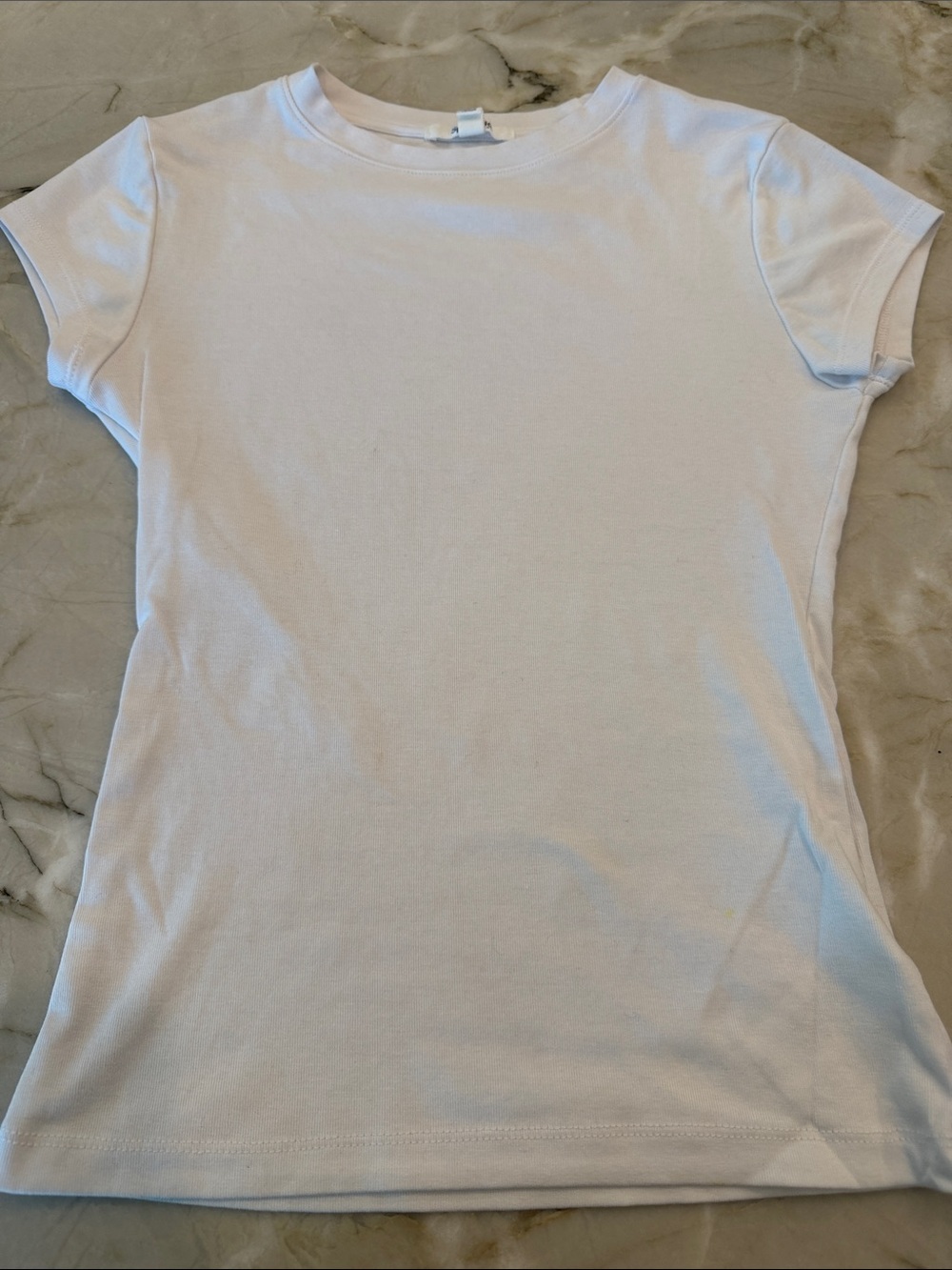 Splendid White Short Sleeve Crewneck Tee